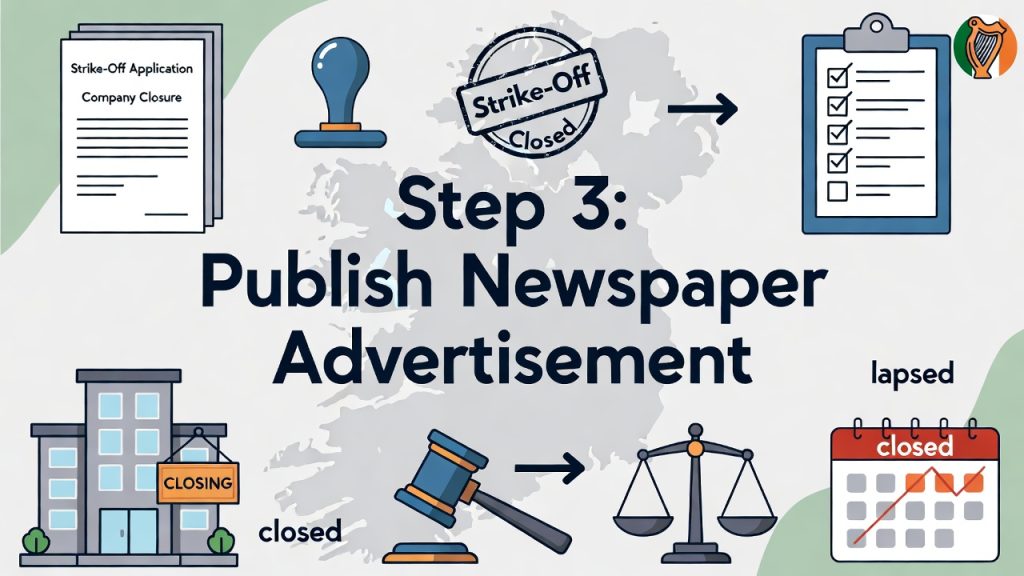 Step 3: Publish Newspaper Advertisement