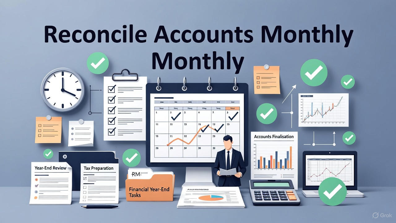 Reconcile Accounts Monthly