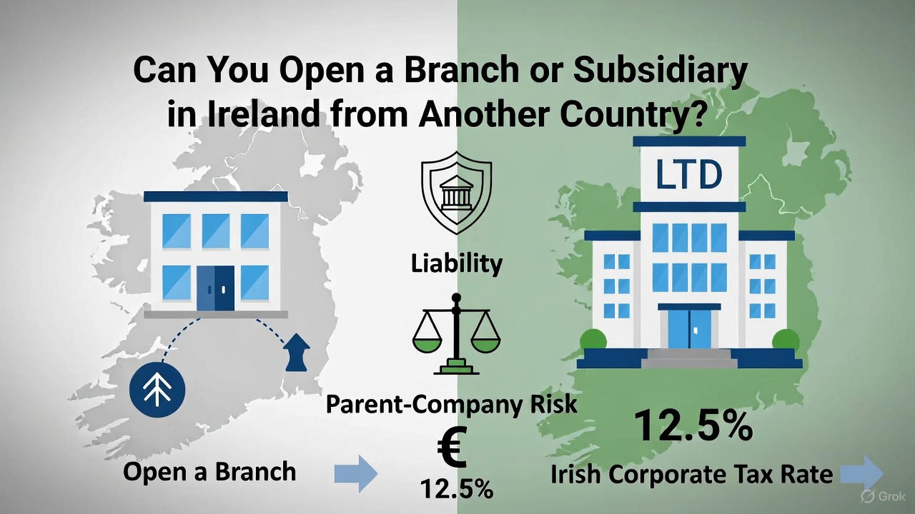 Can You Open a Branch or Subsidiary in Ireland from Another Country?