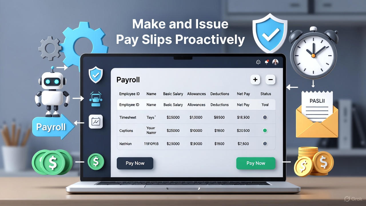 Make and Issue Pay Slips Proactively