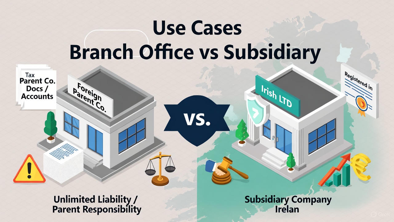 Use Cases Branch Office vs Subsidiary