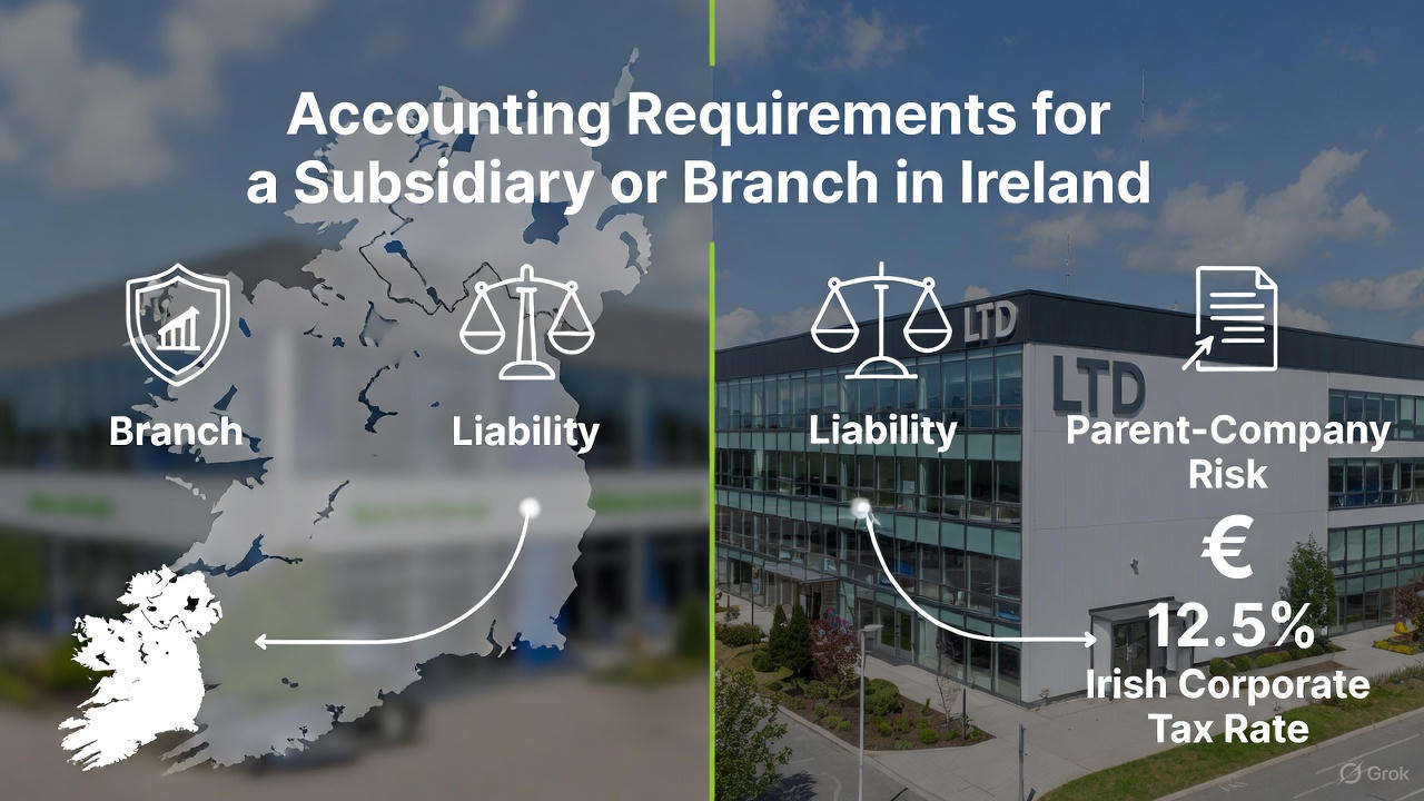 Accounting Requirements for a Subsidiary or Branch in Ireland