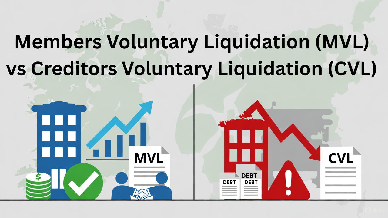 Members Voluntary Liquidation (MVL) vs Creditors Voluntary Liquidation (CVL)