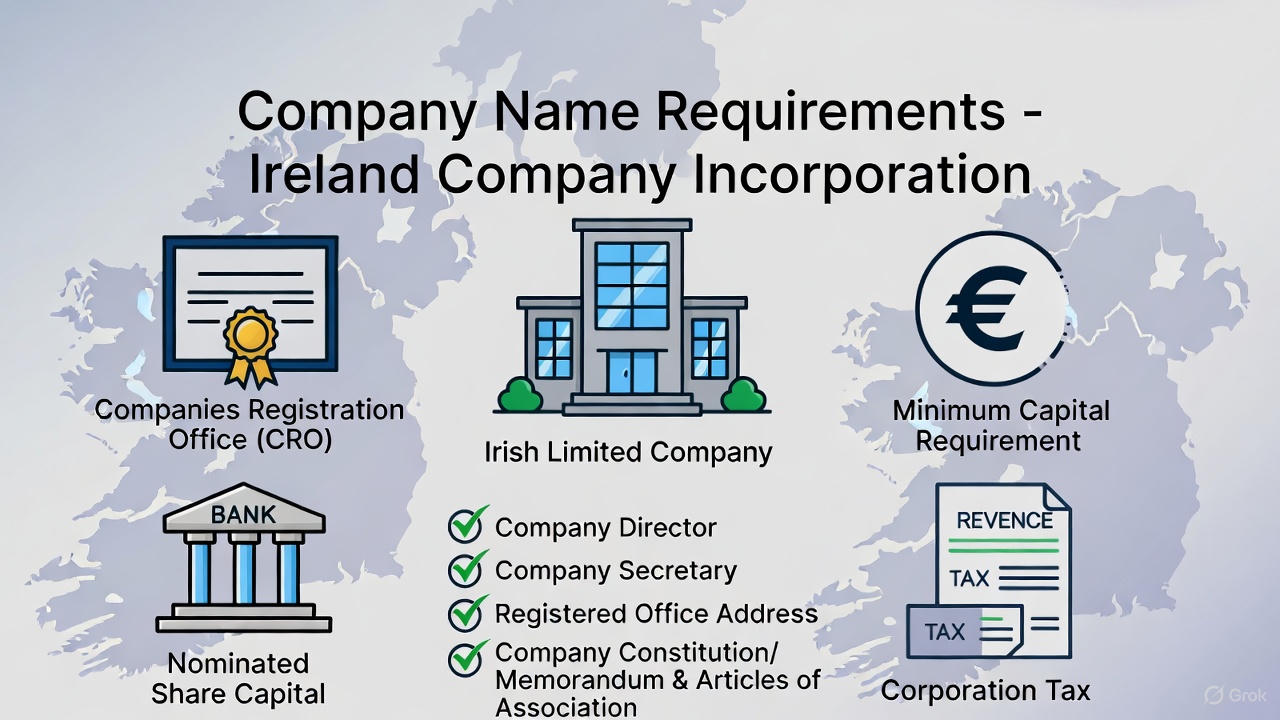 Company Name Requirements – Ireland Company Incorporation