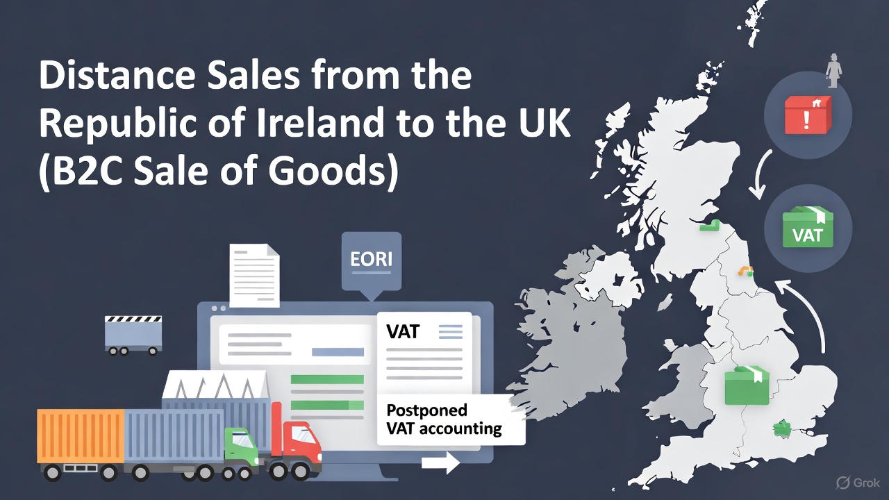 Distance Sales from the Republic of Ireland to the UK (B2C Sale of Goods)