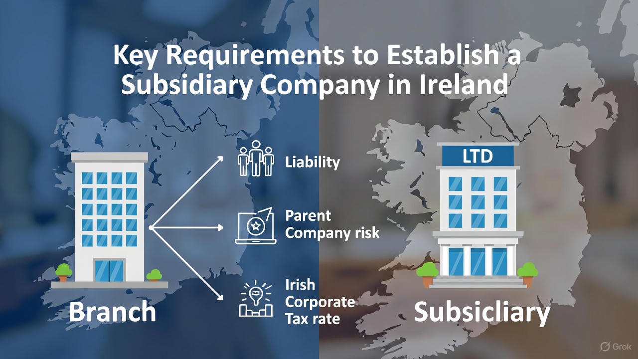 Key Requirements to Establish a Subsidiary Company in Ireland