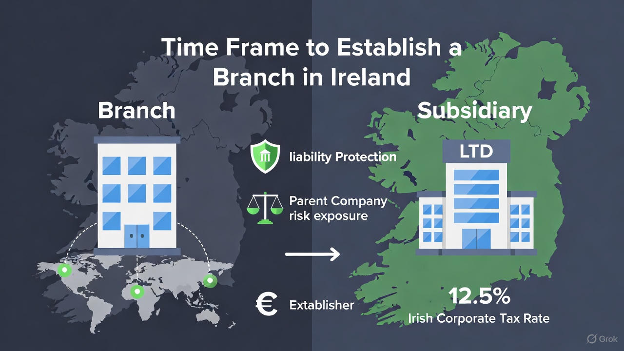Time Frame to Establish a Branch in Ireland