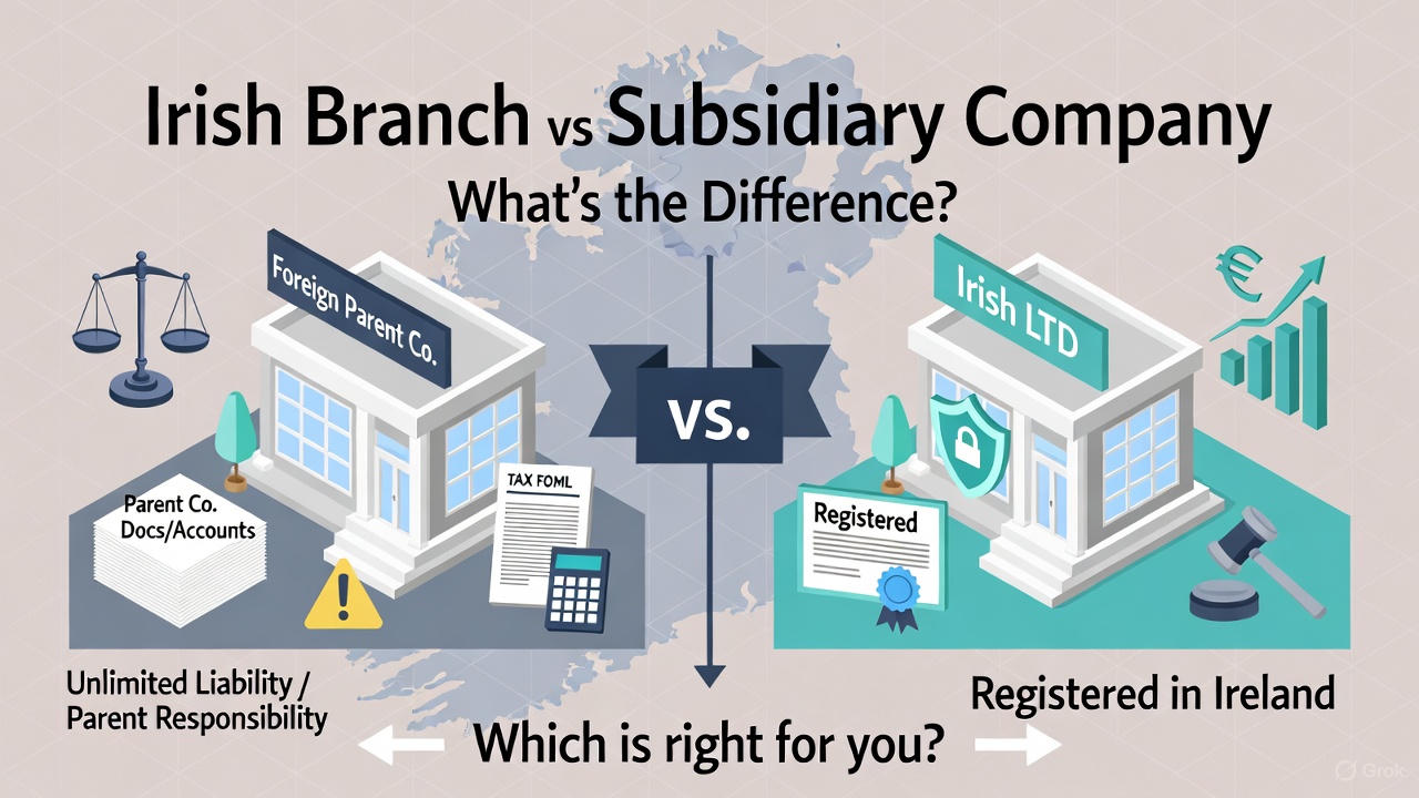 Irish Branch vs Subsidiary Company What’s the Difference?