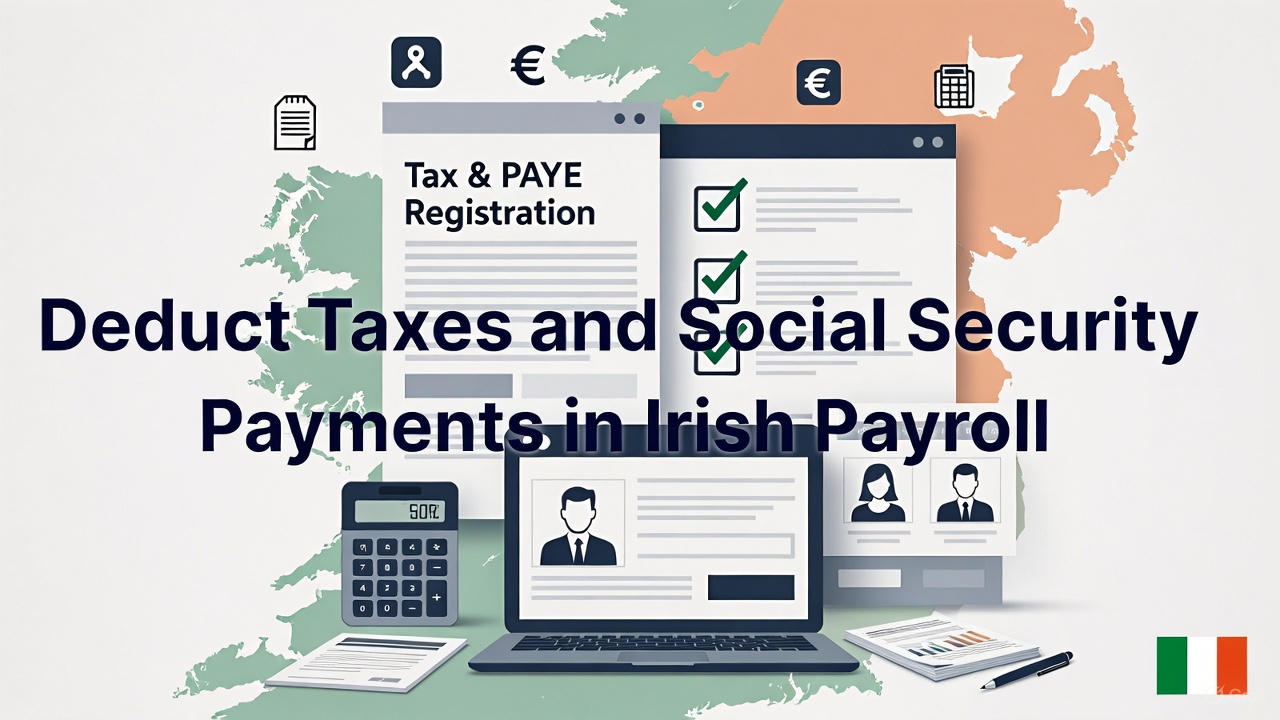 Deduct Taxes and Social Security Payments in Irish Payroll